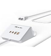 WUKUR USB C GaN Charger for Multi Devices, 4 Ports USB Charger Hub for MacBook iPhone 14/13/12 iP...