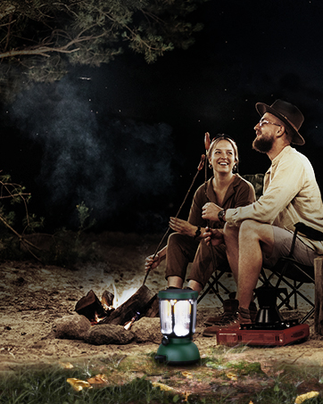 Solar powered and hand crank lantern