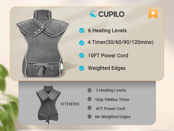 heating pad back pain relief neck shoulders