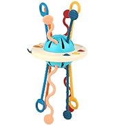 Montessori Toys for 18M+, Food Grade Silicone Pull String Toys, Sensory Toys for Toddlers, Travel...