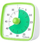 Yunbaoit Visual Timer with Night Light, 60-Minute Countdown Timer for Kids and Adults, Silent Cla...