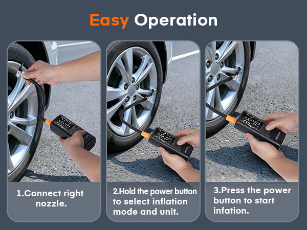Portbale tire inflator