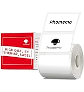 Label Maker Paper, Phomemo Multi-Purpose Square Self-Adhesive Compatible for Phomemo M110/M120/M2...