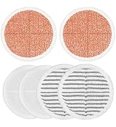 6 Pack Mop Pads Replacement Compatible with Bissell Spinwave Mops 2124 2039 2037 2039A Series Ste...