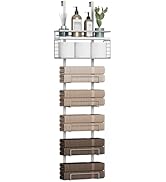 Aetyord Towel Racks for Bathroom Over The Door Towel Racks Towel Storage Organizer with Metal She...