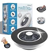 Hibbent 3 in 1 Kitchen Sink Drain Strainer, Stainless Steel Pop Up Stopper | Larger & Deeper Anti...