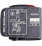 ELERA Extra Large Blood Pressure Cuff (9"-24" | 22-60cm) - XL Replacement BP Cuff for Big Arms, C...