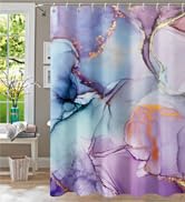 shower curtain marble