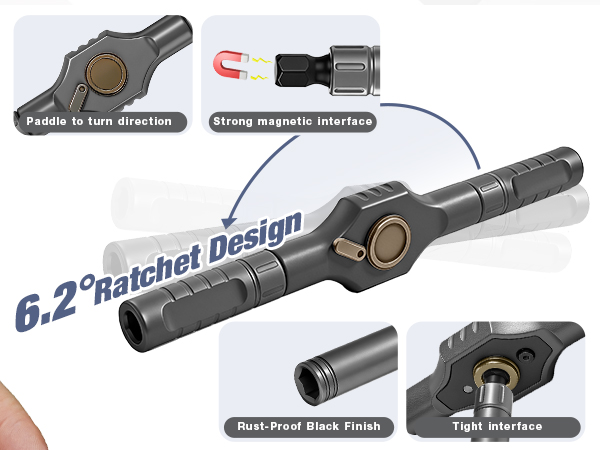 24 in 1 magnetic ratchet screwdriver set