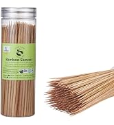 FSYSUN Bamboo Skewers,Wooden Sticks for BBQ, Appetizer, Fruit, Cocktail, Kabob, Chocolate Fountai...