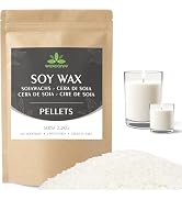 Soy Wax, Waxcanpy Natural Candle Wax, Organic Soy Wax for Candle Making from Farm, No Additives, ...