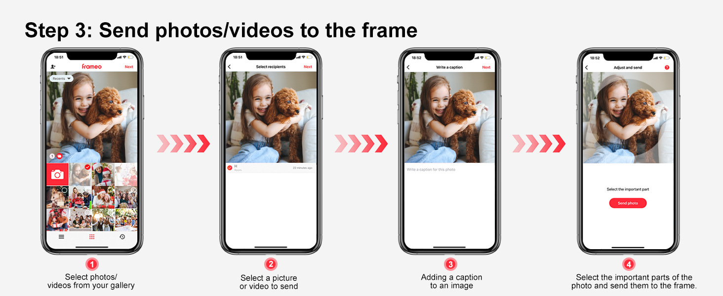frameo white wifi digital picture frame 10.1 inch smart electronic load from phone for photos