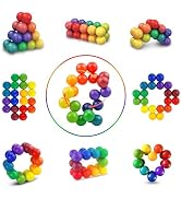 8Pcs Autism Sensory Fidget Toys for Kids Toddler Adluts, Autistic Travel Toys Puzzle Ball ADHD Sm...