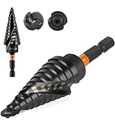 KSEIBI 12 Steps 3/16-7/8 inch SAE Standard Industrial Grade Step Drill Bit Ready Impact 1/4 inch ...