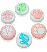 Cute Switch Thumb Grips, Soft and Comfortable Switch Flower Thumb Grips, OLED Switch Thumb Grips