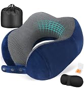 Cirorld Neck Pillow for Traveling, Travel Pillows for Airplanes,100% Pure Memory Foam Travel Neck...