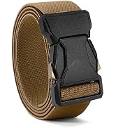 CHAOREN Tactical Belt Men - 1.5" Stretch Belt for Work - Quick Release for Military Casual Jeans ...