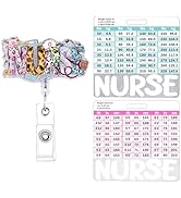 Cosmisun Nurse Badge Reel Retractable - Nursing Badge Reel with Badge Buddy Card Badge Reels Retr...
