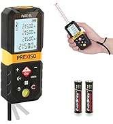 PREXISO Laser Measure, 215Ft Laser Measurement Tool with Diagonal Measuring | Medidor Laser Dista...