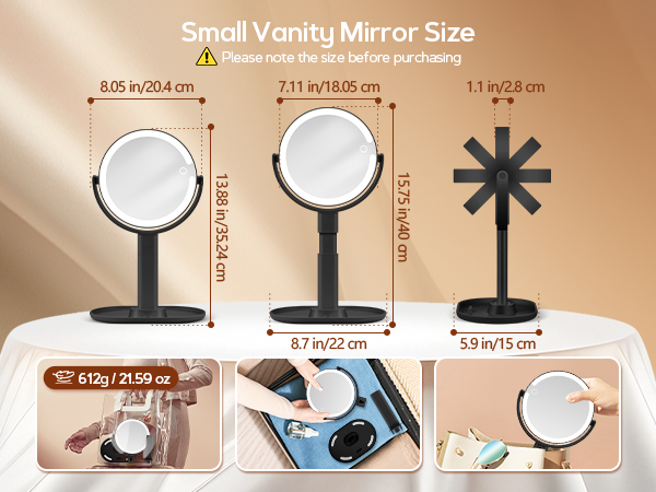 mirror with lights