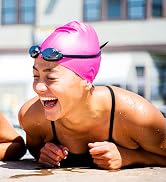 Sporti Long Hair Silicone Swim Cap