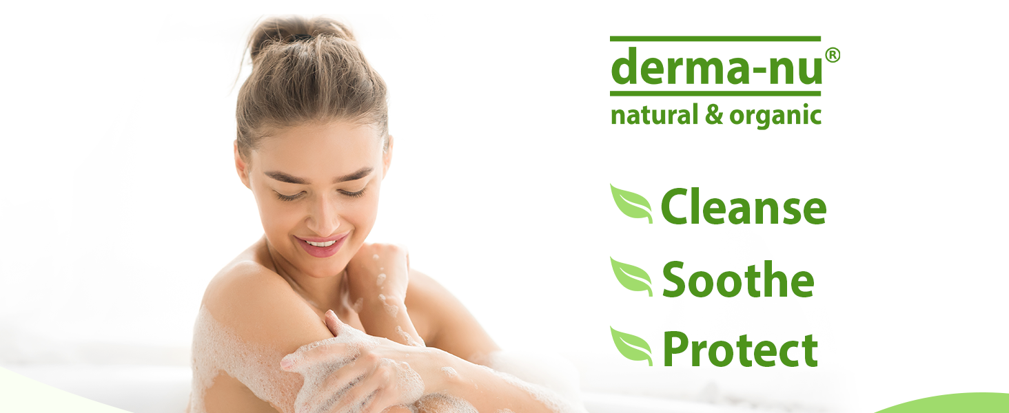 derma nu natural and organic cleanse soothe protect