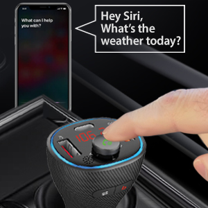 Voice Control FM Transmitter, Alexa, Siri, Google Assistant, Voice Compatible, Bluetooth Support,