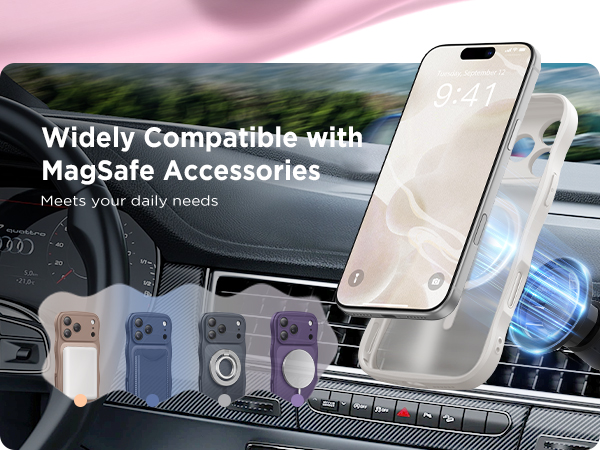 For iPhone 18 Pro Case Compatible with MagSafe Wavy Shockproof Slim Cute Wave Drop Protection