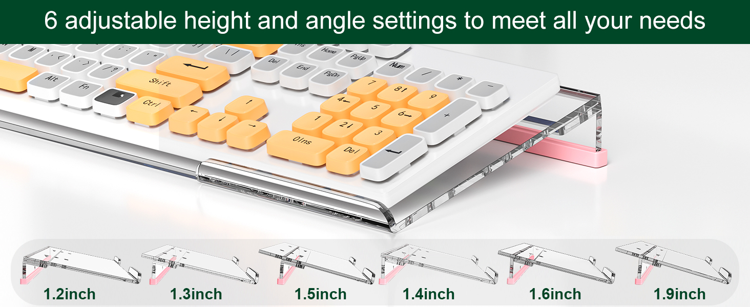 adjustable acrylic keyboard stand