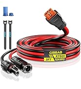12AWG 3FT Solar to XT60i Cable, Gibbab 3 10 25FT Solar Panel Connector to XT60i-F Adapter Extensi...