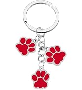PLwelth Dog Claw Keychain for Women Men Dog Memorial Gifts for Pet Lovers Loss Sympathy Gifts for...