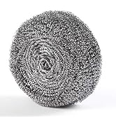 Dr.WOW 6 Pack Stainless Steel Sponges,Extra Large Magic Sponge Pad,Steel Wool Scrubber for Kitche...