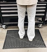 Envelor Anti Fatigue Rubber Floor Mat Non-Slip Restaurant Kitchen Mat for Floors Bar Mat Drainage...
