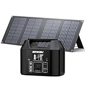 SinKeu Portable Power Station with 40W Portable Solar Panels, LiFePO4 Battery Solar Generator for...