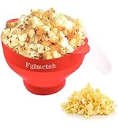 Fglmctsh The Original Microwave Popcorn Popper, Silicone Popcorn Maker Collapsible Bowl BPA -Free...