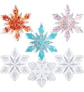 Actvty Christmas Resin Molds, Snowflake Resin Mold, 3Pcs Big Snowflake Silicone Molds for Resin, ...