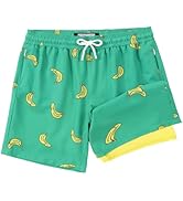 CoozySphere Boys Swim Trunks with Compression Liner 3T-16 Swimming Shorts Quick Dry Bathing Suit ...