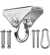 Yes4All Punching Bag Hanger, Stainless Steel Swivel Chain with 4 Snap Hooks for Heavy Bag, Gym Sw...