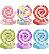 48 Pieces Candyland Party Decorations Candy Themed Paper Plates Sweet 7