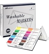 Madisi Washable Markers Bulk, Super Tips Markers, 12 Colors, 288 Count | Colored Markers for Kids...