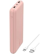Belkin Power Bank, BoostCharge USB-C Portable Charger 20k w/ 1 USB-C Port and 2 USB-A Ports with ...