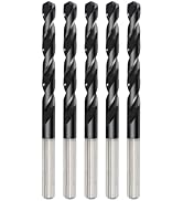 3/8 Inch Cobalt Drill Bit 5PCS | High Speed Steel | Drill Bit for Stainless Steel and Hardened Me...