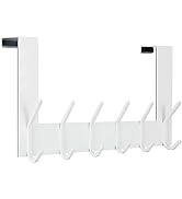 WEBI Over The Door Hook,Over Door Towel Rack,Door Hanger,Door Coat Hanger,Over The Door Coat Rack...