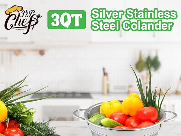 stainless steel colander
