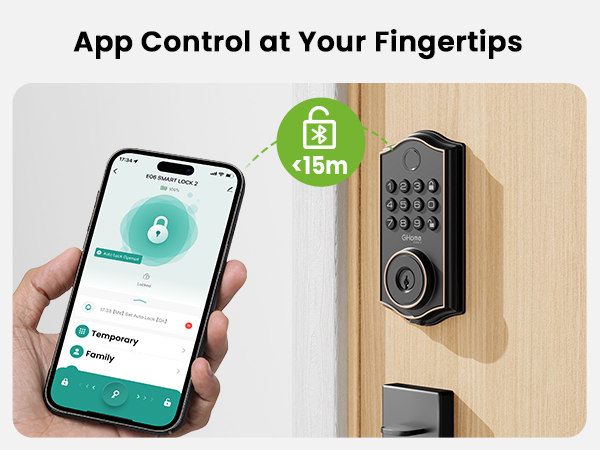 Ghome Smart Deadbolt Lock for Front Door