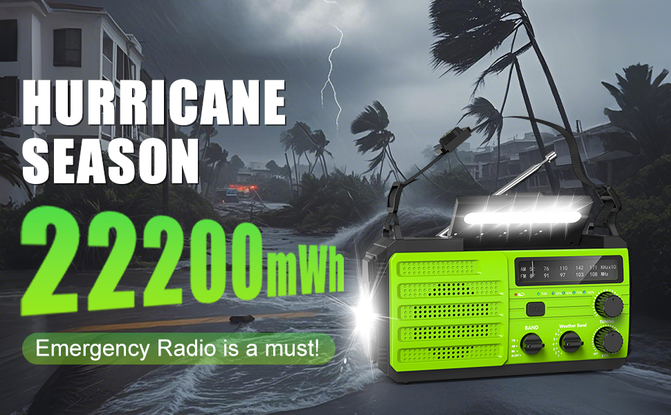 emergency hand crank radio