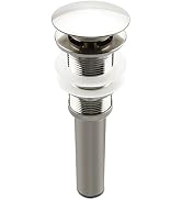 Bathroom Sink Pop Up Drain Assembly Without Overflow Fits 1.57 to 2.36 Inch Sink Openings with 1-...