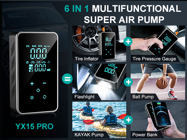 touch screen air pump