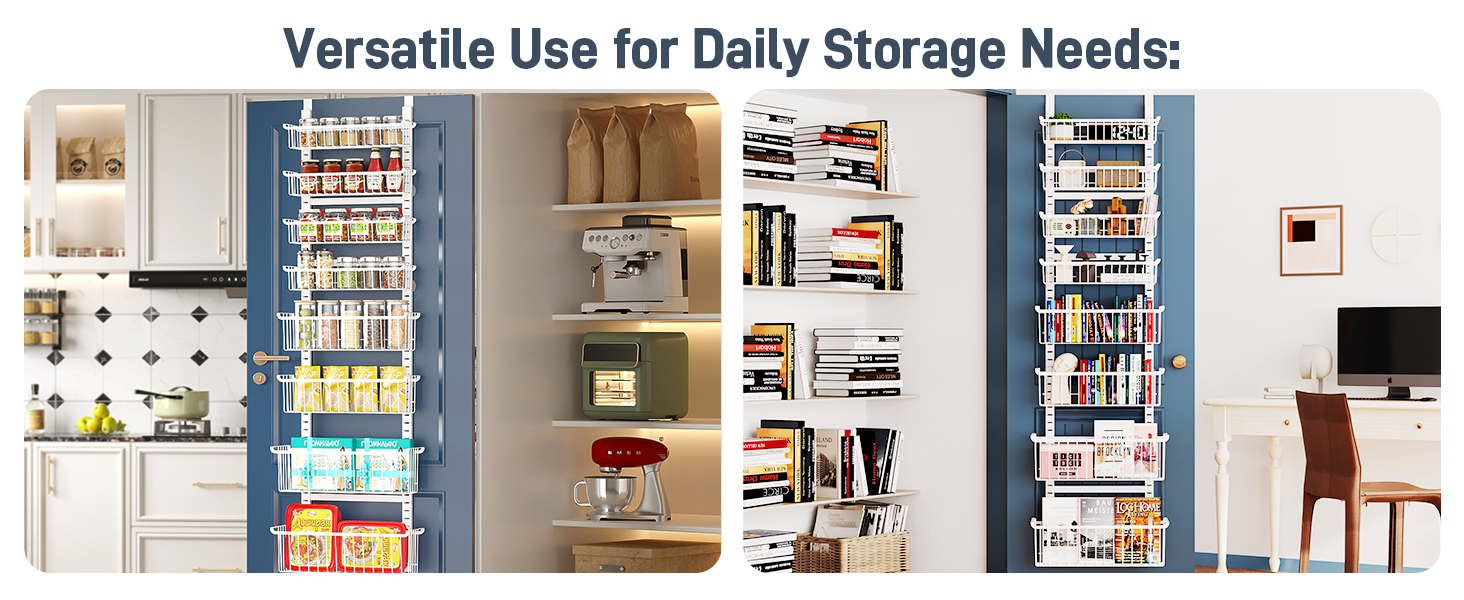 over the door pantry organizer rack