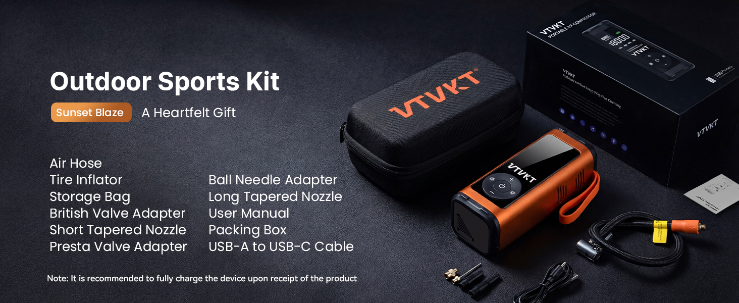 VTVKT Tire Inflator Portable Air Compressor